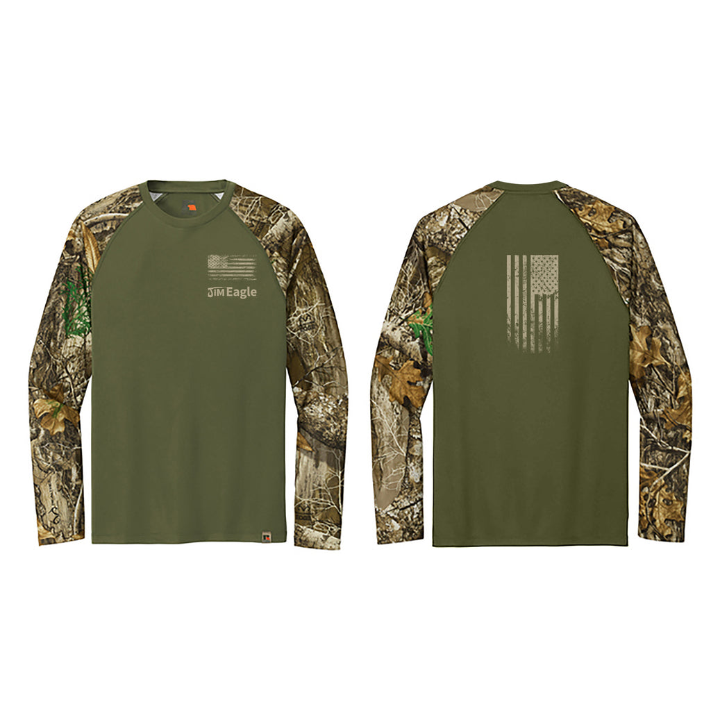 American Flag Green \u0026 Camo Long Sleeve Shirt – Jim Eagle Outfitters, image size:1024x1024